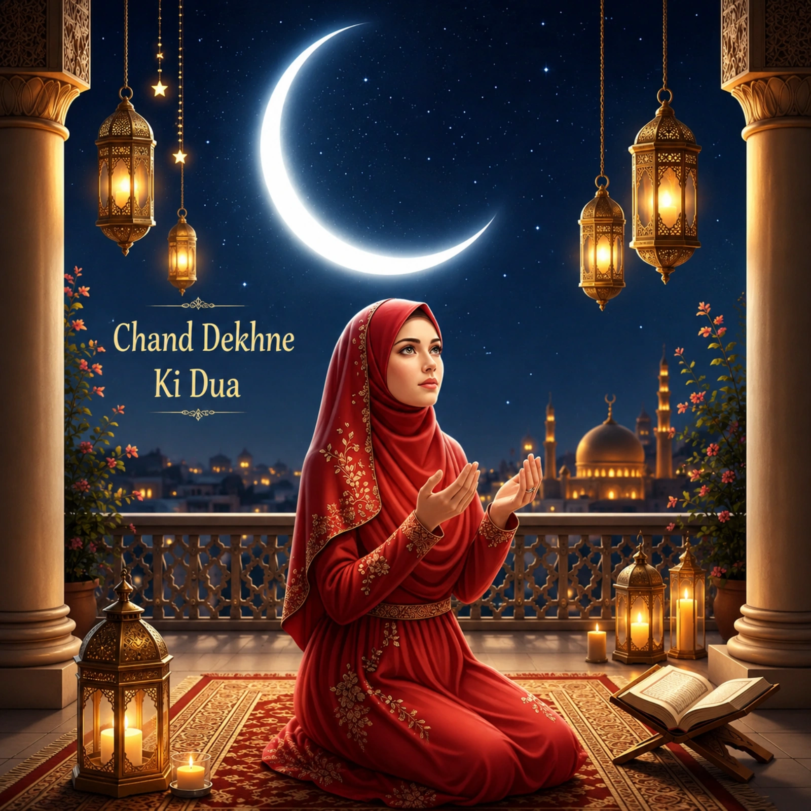 Chand Dekhne Ki Dua – Arabic, Transliteration, Hindi & Urdu Meaning