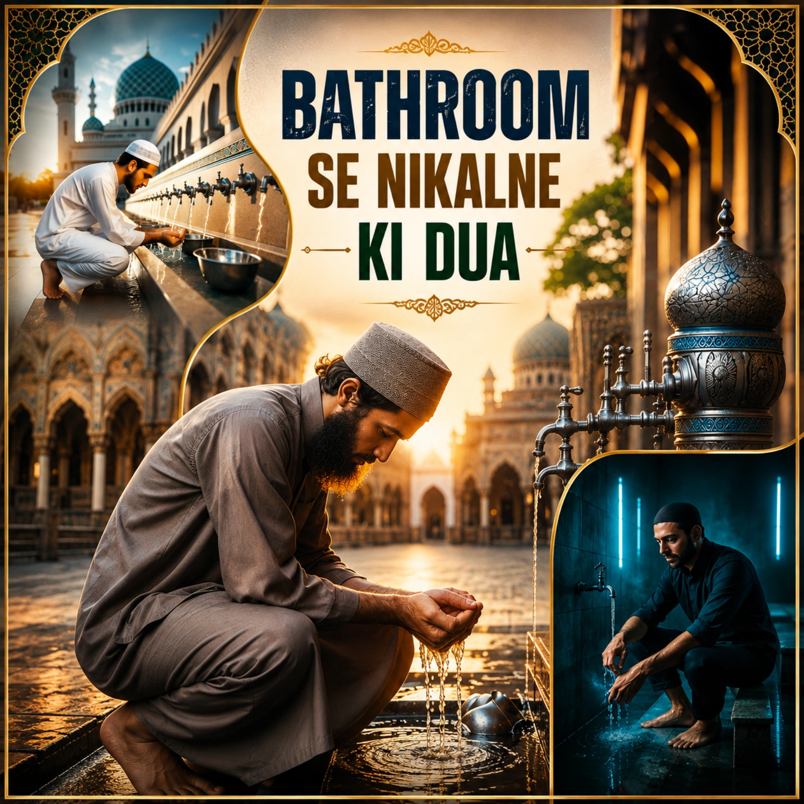Bathroom Se Nikalne Ki Dua With Arabic, Hindi & Urdu Meaning