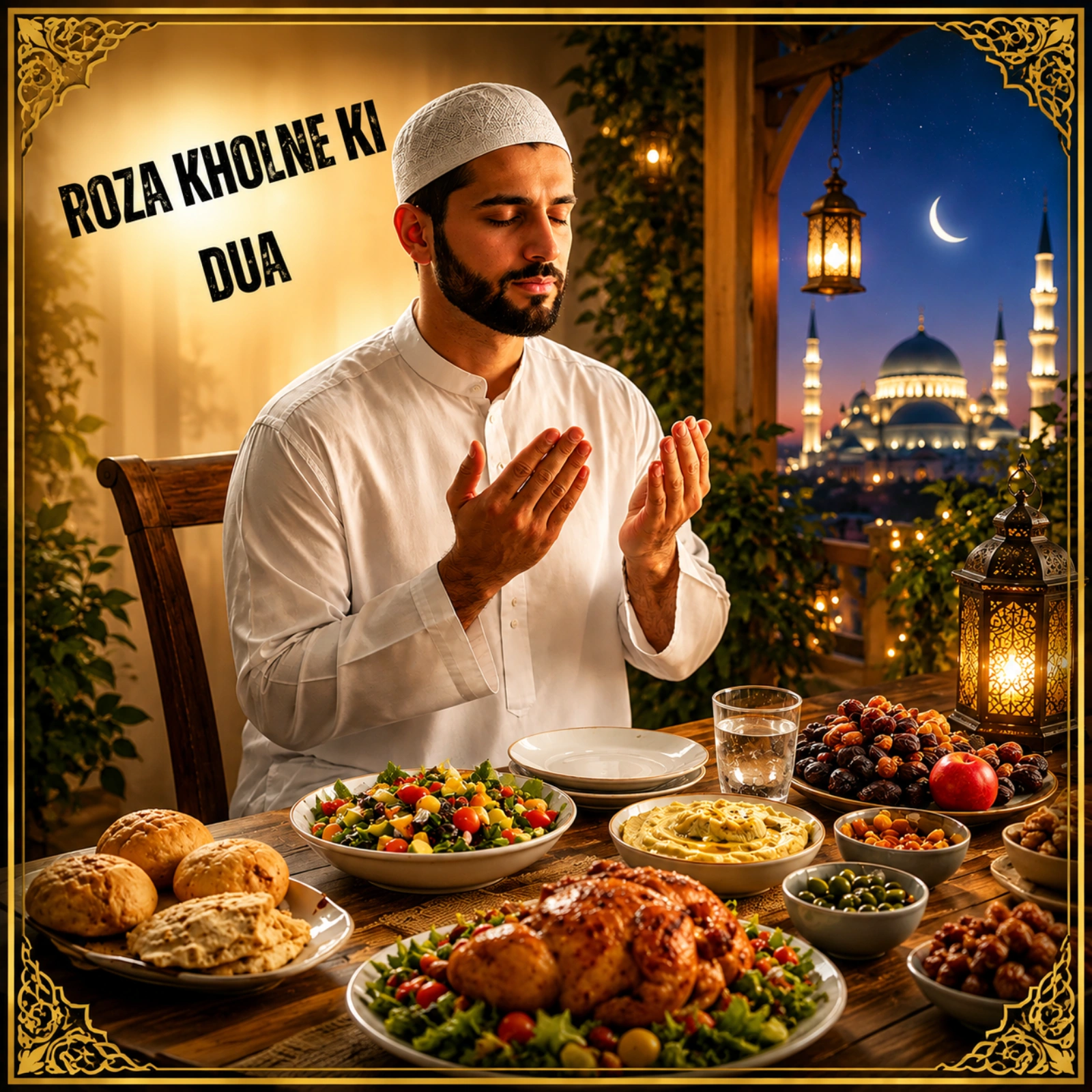 Roza Kholne Ki Dua – Authentic Iftar Dua in Arabic, Urdu & English